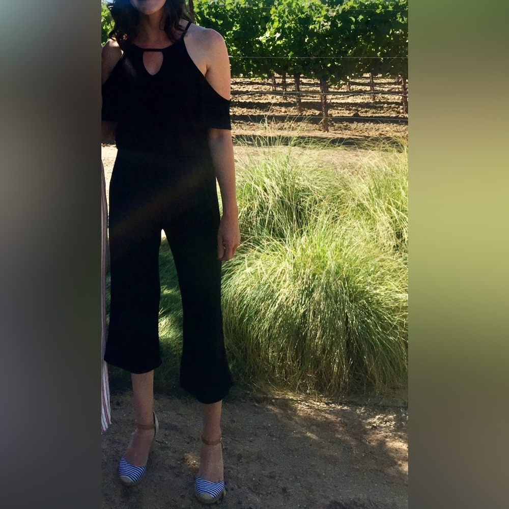 Black Jumpsuit/Caution to the Wind/size Small